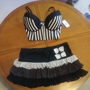 Gothic bustier top